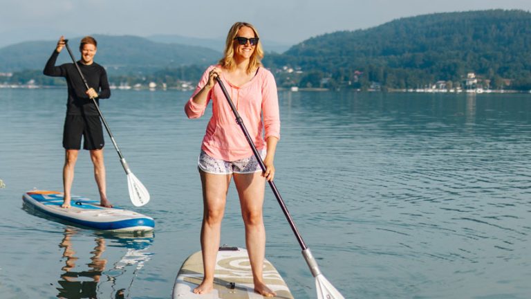Outdoor activities on lake Wörthersee